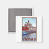 パサウ – ドナウウォーターフロント マグネット (正面/裏面)