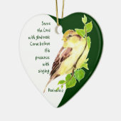 パサカスタムル100:2の日付の歌で主に仕える セラミックオーナメント (左)