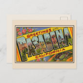 パサデナのクラシックな結婚式のポストカード ポストカード (正面/裏面)