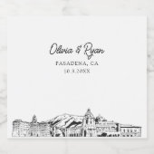 パサデナのランドマーク　パーソナライズドビールラベル ビールラベル (シングルラベル)