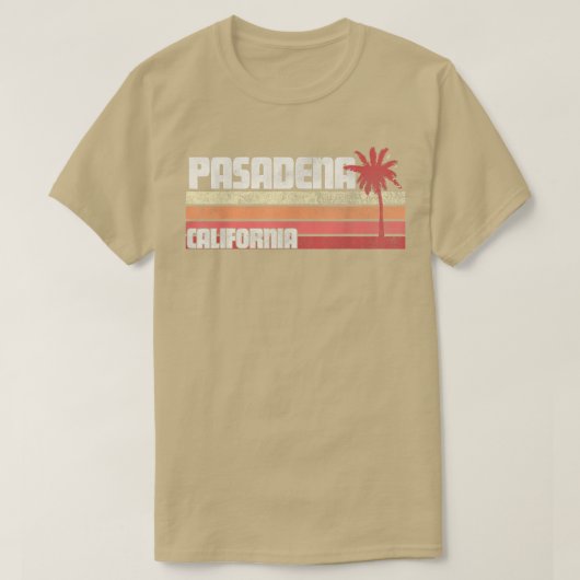 パサデナカリフォルニアCAヴィンテージ70s 80sギフトビーチ Tシャツ (デザイン正面)
