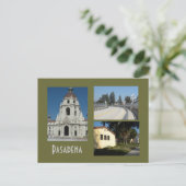 パサデナシビックセンターとブリッジ3フォトポストカード ポストカード (スタンド正面)