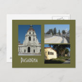 パサデナシビックセンターとブリッジ3フォトポストカード ポストカード (正面/裏面)
