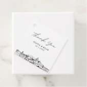 パサデナランドマークス結婚式の引き出物ラベル フェイバータグ (インサイチュ)