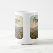 パサデナロサンゼルスカリフォルニアマウンテンズヴィンテージ コーヒーマグカップ (中央)