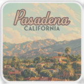 パサデナロサンゼルスカリフォルニアマウンテンズヴィンテージ シール (正面)