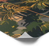 パサデナロサンゼルスカリフォルニアマウンテンズヴィンテージ ポスター (角)