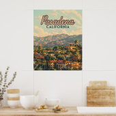 パサデナロサンゼルスカリフォルニアマウンテンズヴィンテージ ポスター (キッチン)