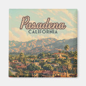 パサデナロサンゼルスカリフォルニアマウンテンズヴィンテージ マグネット (正面)