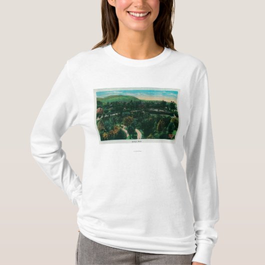 パサデナ、カリフォルニアの細流のSecoの地面 Tシャツ (正面)