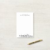 パサモダンデナプロフェッショナルギフトパーソナライズされた ポストイット (デスク上)