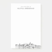 パサモダンデナプロフェッショナルギフトパーソナライズされた ポストイット (正面)