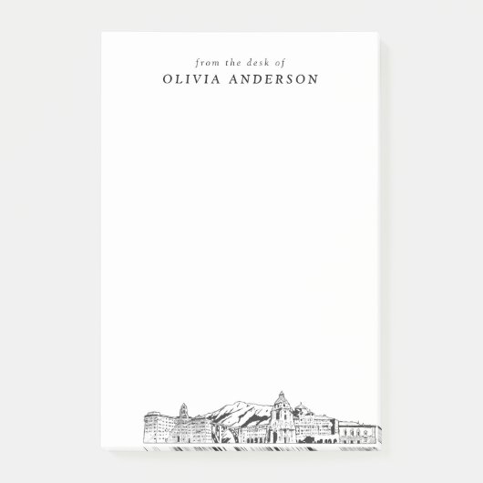 パサモダンデナプロフェッショナルギフトパーソナライズされた ポストイット (正面)