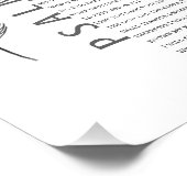 パサモダンル91白黒フェザー聖書のサイン フォトプリント            (角)