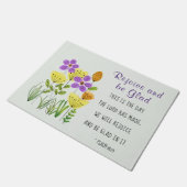 パサルム118:24主が作った日 ドアマット (アングル)