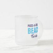 パサーグリルビーチ フロリダ コーヒーマグ フロストグラスマグカップ (正面右)