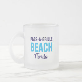 パサーグリルビーチ フロリダ コーヒーマグ フロストグラスマグカップ