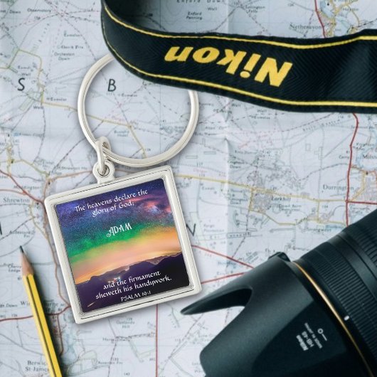 パサ感動的ル19:1銀河系スカイ名前をカスタムする キーホルダー