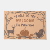 パサ素朴ルム136:3与えに主に向かって小枝を引き寄せる ドアマット (正面)