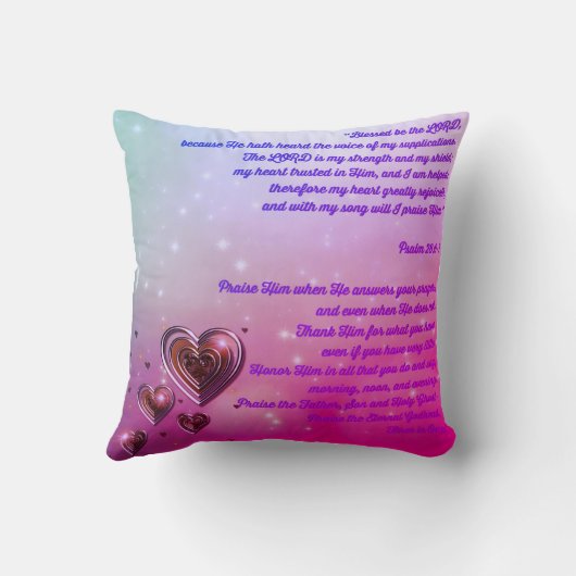 パサ賛美ル卿へ28:6-7 クッション (裏面)