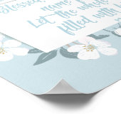 パサ賛美ル72:19キリスト教の聖句 ポスター (角)