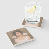 パシオンフラワーウーマン(by Pietモンドリアン) ストーンコースター (横)