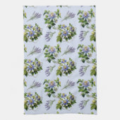 パシオンフラワーラベンダーフローラキッチンディッシュタオル キッチンタオル (縦)