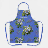 パシオンフラワーラベンダーフローラロング エプロン (正面)