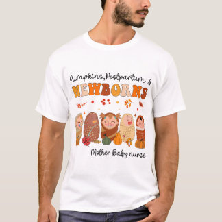 パシフィアー カボチャ 未熟児 NICU看護師 感謝祭 Tシャツ