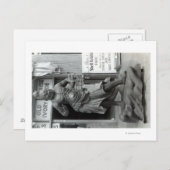 パシフィックキュリオショップの看守の像 ポストカード (正面/裏面)