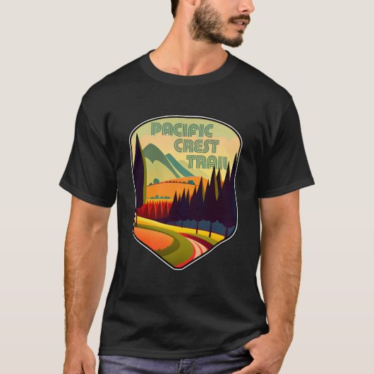 パシフィッククレストトレイルの色 Tシャツ (正面)