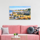 パシフィックグローブカリフォルニアの風光明媚な海岸 キャンバスプリント (インサイチュ (リビング))