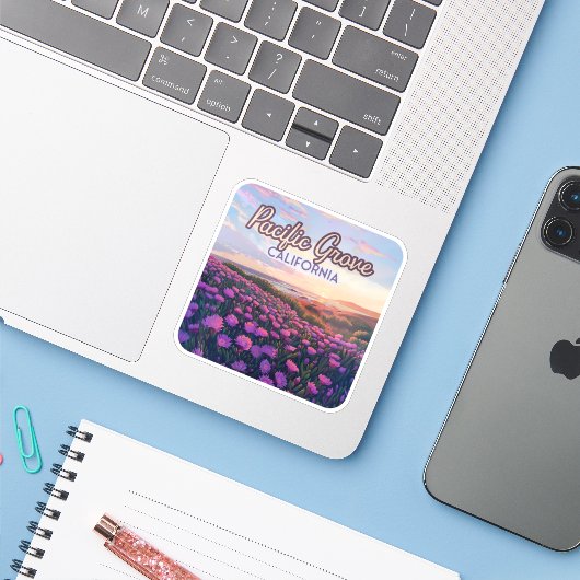 パシフィックグローブカリフォルニアモントレー魔法パープル シール (ノートパソコンとiPhone)