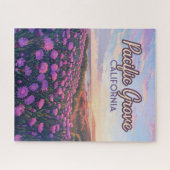 パシフィックグローブカリフォルニアモントレー魔法パープル ジグソーパズル (横)