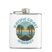 パシフィックコーストハイウェイパームツリー フラスク (正面)