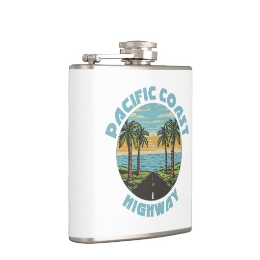 パシフィックコーストハイウェイパームツリー フラスク (右)