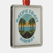 パシフィックコーストハイウェイパームツリー メタルオーナメント (右)