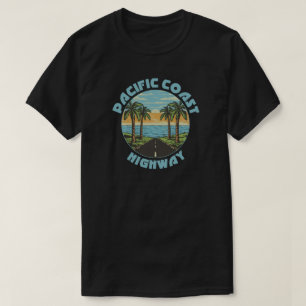 パシフィックコーストハイウェイパームツリー Tシャツ