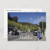 パシフィックコーストハイウェイマリブカリフォルニア ポストカード (正面/裏面)