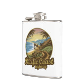 パシフィックコーストハイウェイレトロ フラスク (左)