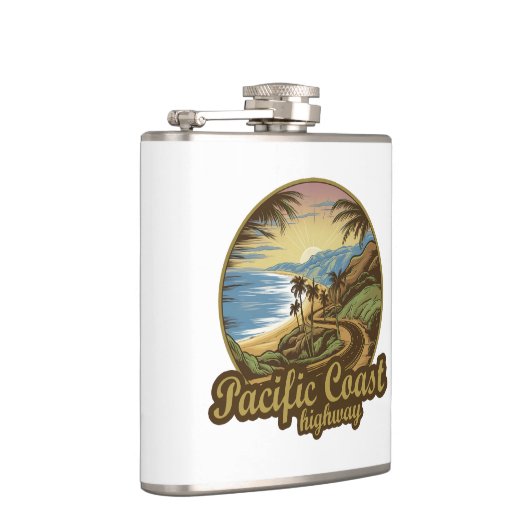 パシフィックコーストハイウェイレトロ フラスク (右)