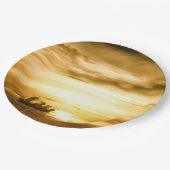 パシフィックサンセット海 ペーパープレート (アングル)