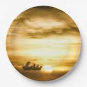 パシフィックサンセット海 ペーパープレート (正面)