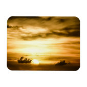 パシフィックサンセット海 マグネット (横)