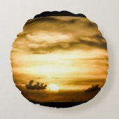 パシフィックサンセット海 ラウンドクッション (正面)