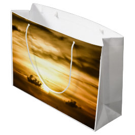パシフィックサンセット海 ラージペーパーバッグ