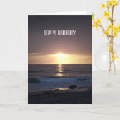 パシフィックサンセット,ハッピーバースデー カード (黄色い花)