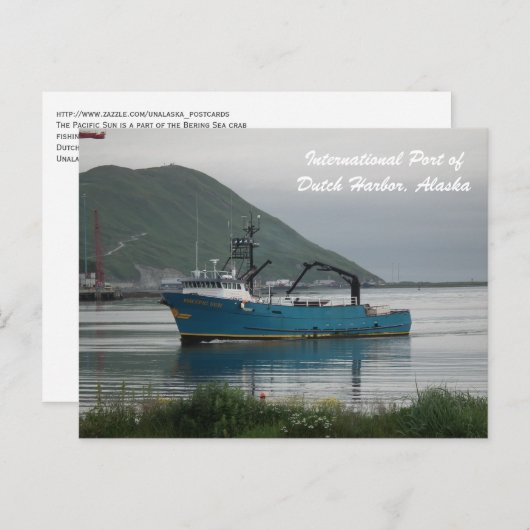 パシフィックサンベーリングシーカニ魚釣り艦隊 ポストカード (正面/裏面)