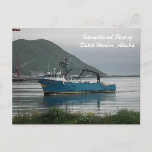 パシフィックサンベーリングシーカニ魚釣り艦隊 ポストカード (正面)