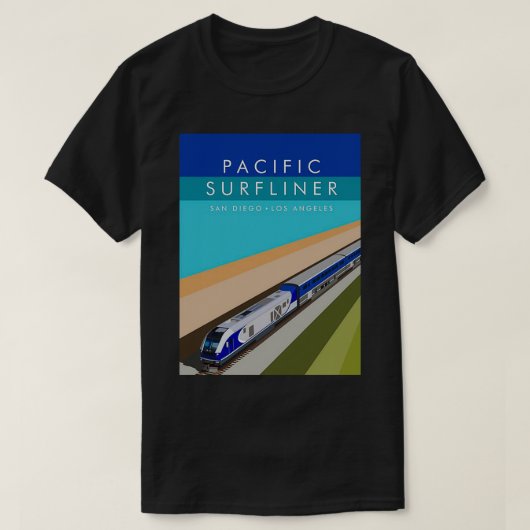 パシフィックサーフライナーポスター Tシャツ (デザイン正面)